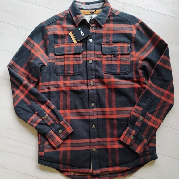 JETTY NEW The Sherpa Jacket Arbor Flannel Tidal